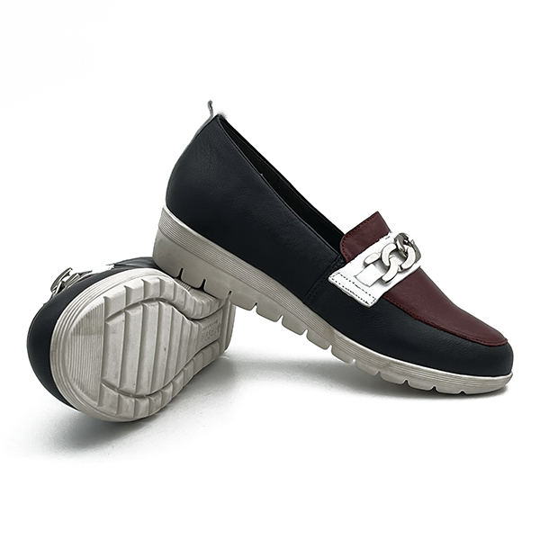 Multi Colour Moccasin On Wedge - 0700