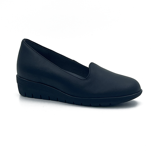 Comfort Slip On Leather Wedge - 0708