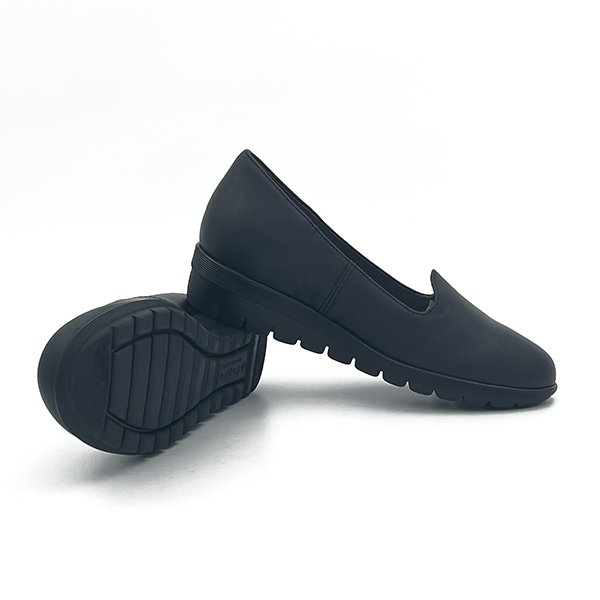 Comfort Slip On Leather Wedge - 0708