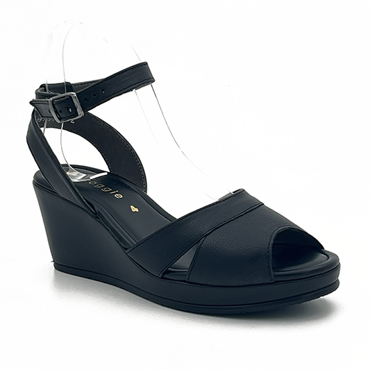 Medium Wedge On Platform With Ankle Strap - 0720