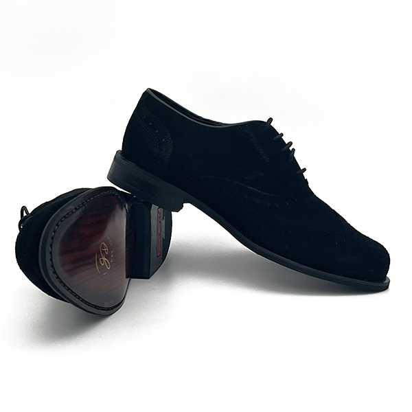 Suede Leather Brogue Lace Up - 0722