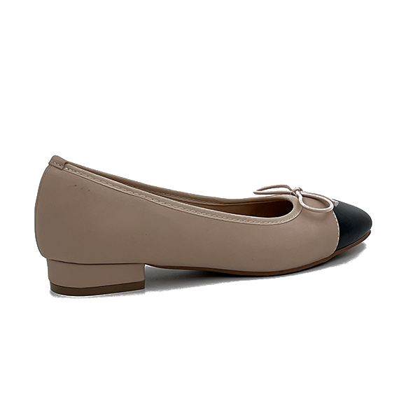 Toe Cap Pump With A Bow - 0728