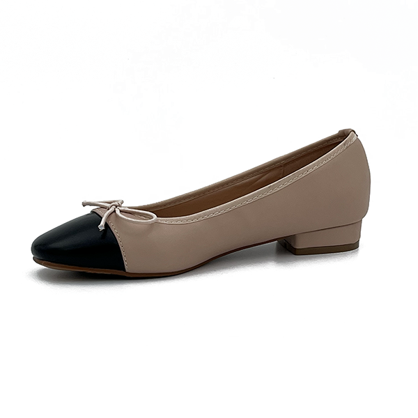 Toe Cap Pump With A Bow - 0728