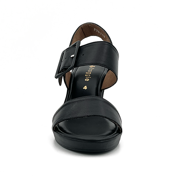 Medium High Wedge Open Toe With Buckle - 0761