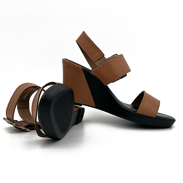 Medium High Wedge Open Toe With Buckle - 0761