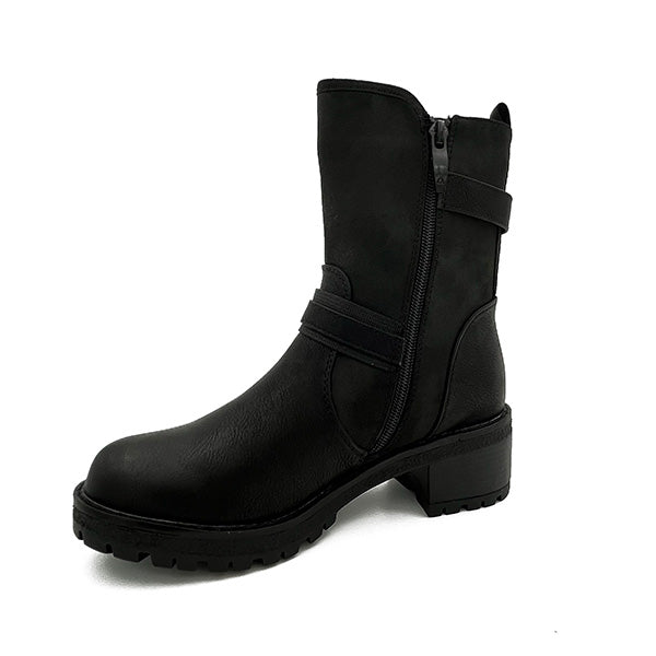 Ankle Boot On Stack Heel - 0864