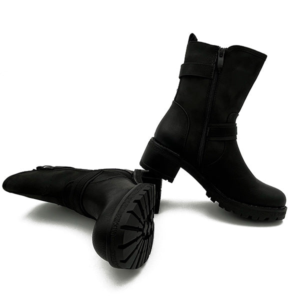 Ankle Boot On Stack Heel - 0864