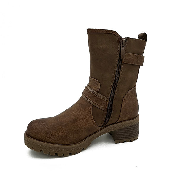 Ankle Boot On Stack Heel - 0864