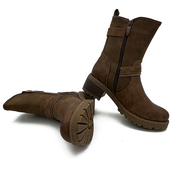 Ankle Boot On Stack Heel - 0864