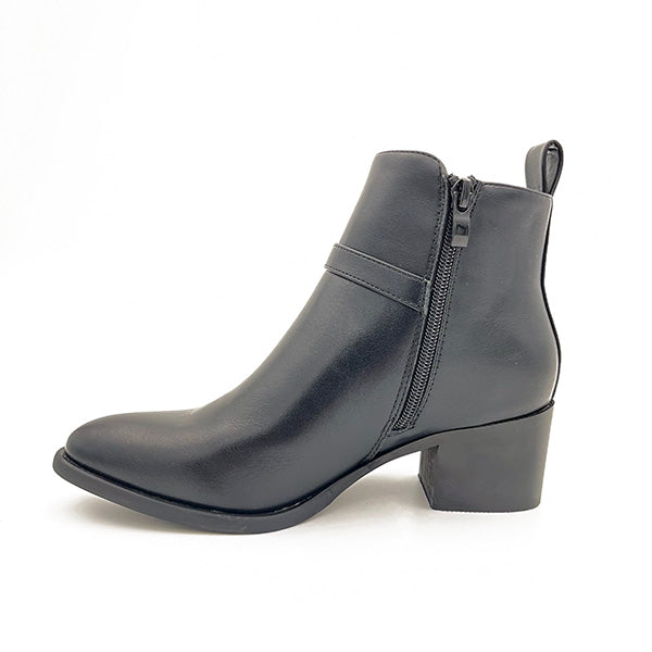 Ankle Boot On Stack Heel - 0867