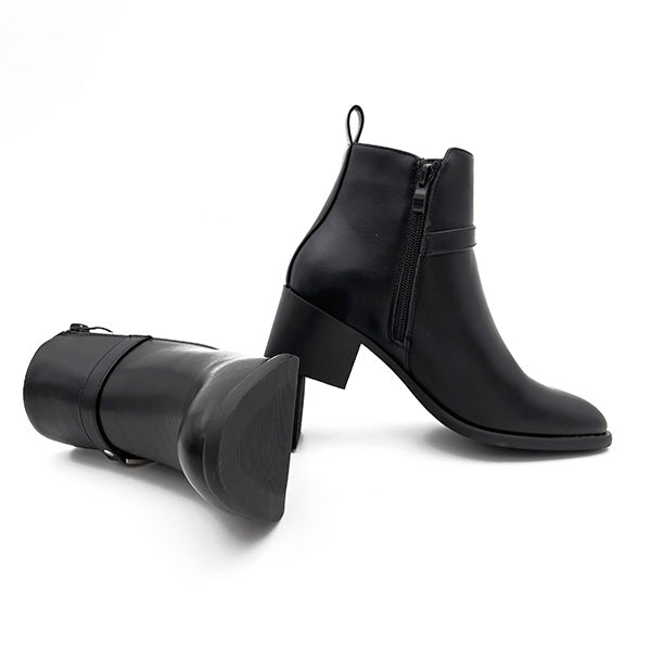 Ankle Boot On Stack Heel - 0867