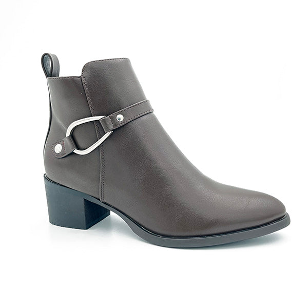 Ankle Boot On Stack Heel - 0867