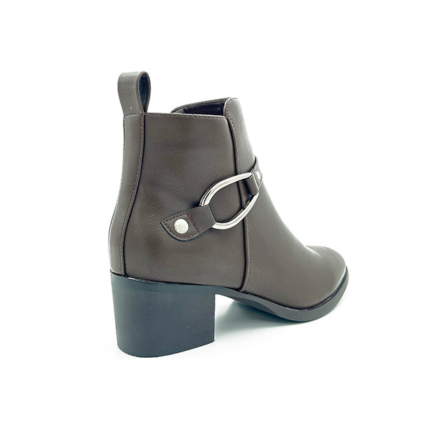 Ankle Boot On Stack Heel - 0867