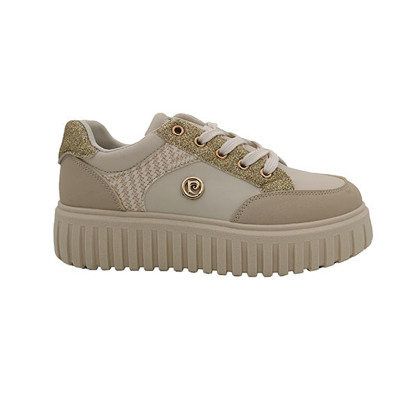 Lace Up Glitter Detail Sneaker - 0892