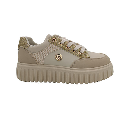 Lace Up Glitter Detail Sneaker - 0892