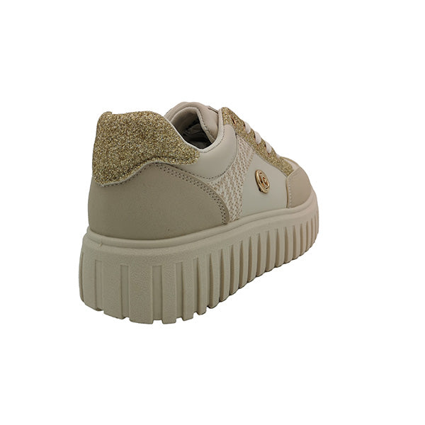 Lace Up Glitter Detail Sneaker - 0892