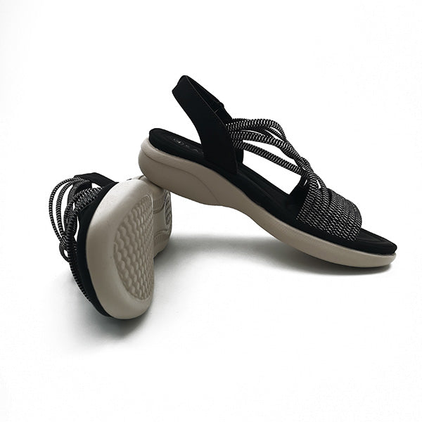 Strappy Elastic back Strap Sandal - 0901