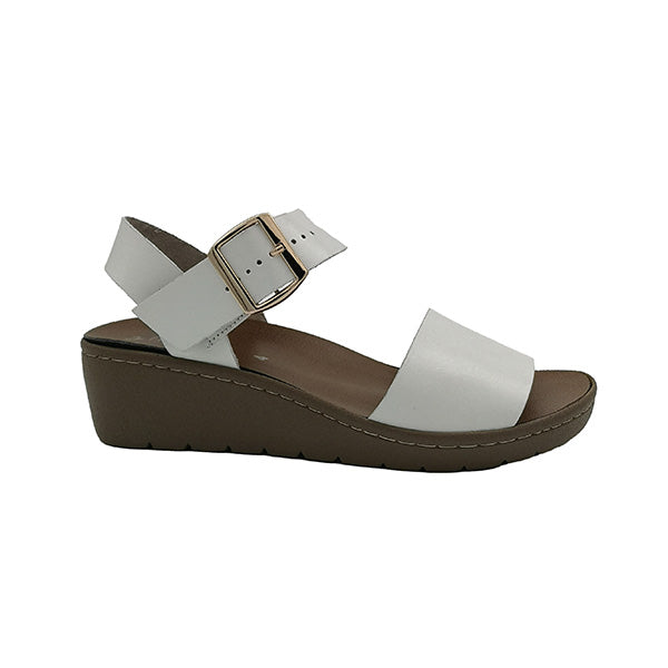 Leather Wedge Sandal Open Toe - 0912