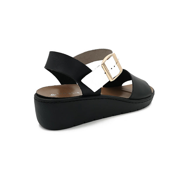Leather Wedge Sandal Open Toe - 0912