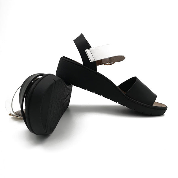 Leather Wedge Sandal Open Toe - 0912