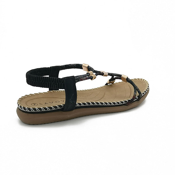 Elastic Back Strap Sandal - 0929