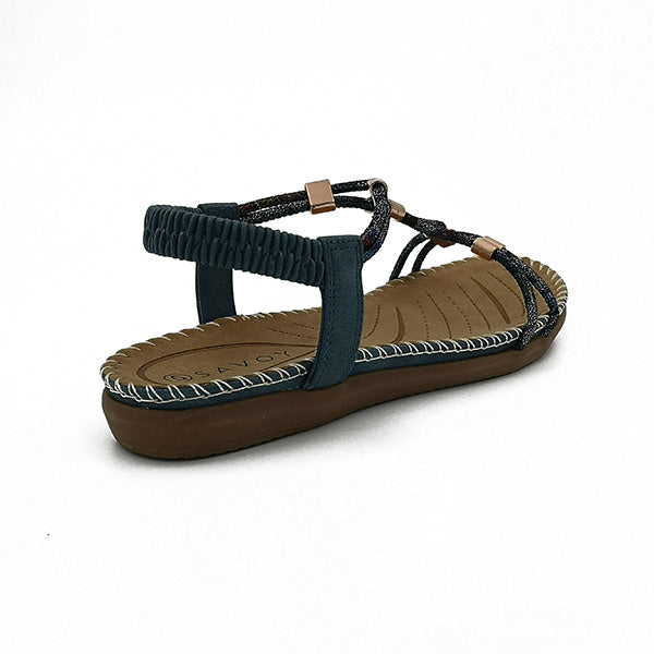 Elastic Back Strap Sandal - 0929