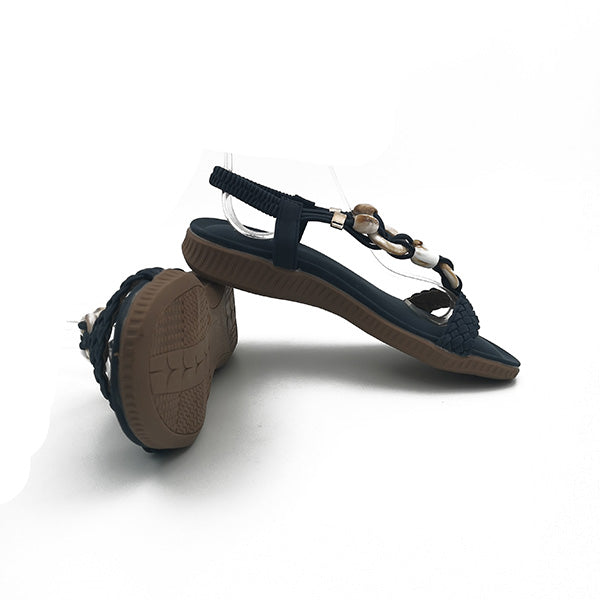 T Bar With Stone Design Sandal - 0937