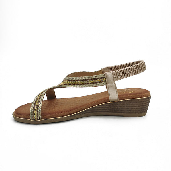Asymmetrical Strap Sandal - 0940