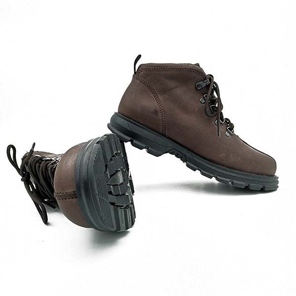 Leather Lace Up Ankle Boot - 0964