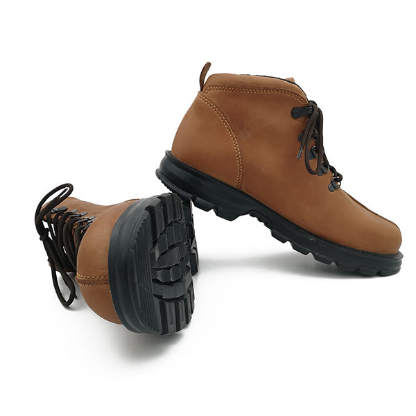 Leather Lace Up Ankle Boot - 0964