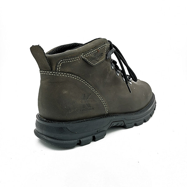 Leather Lace Up Ankle Boot - 0964