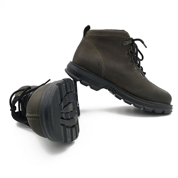 Leather Lace Up Ankle Boot - 0964