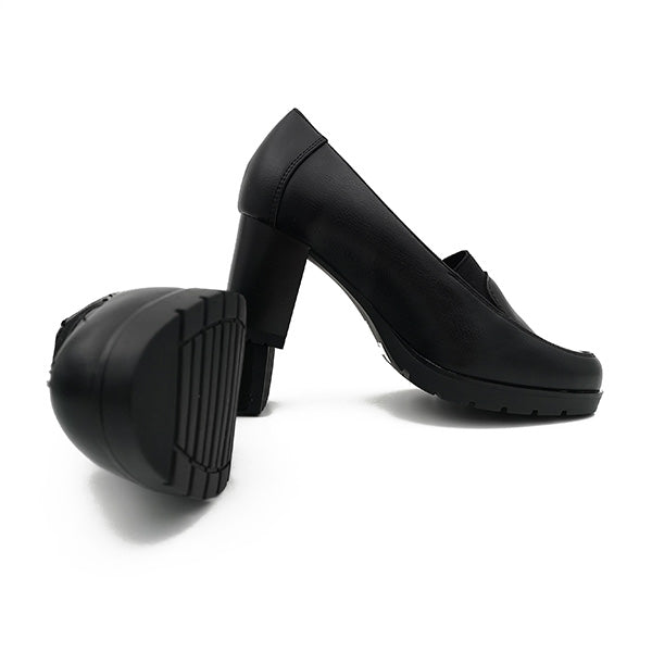High Heel Comfort Slip On Court - 1017