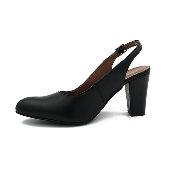 Leather Sling Back Court - 1022