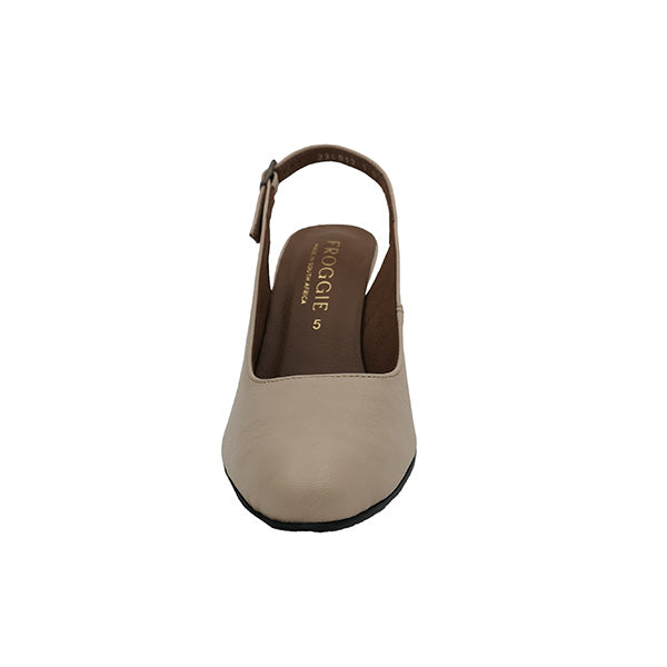 Leather Sling Back Court - 1022