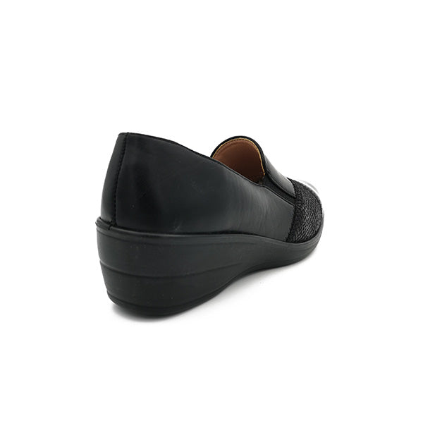 Comfort Crushed Patent Toe Cap Slip On - 1027