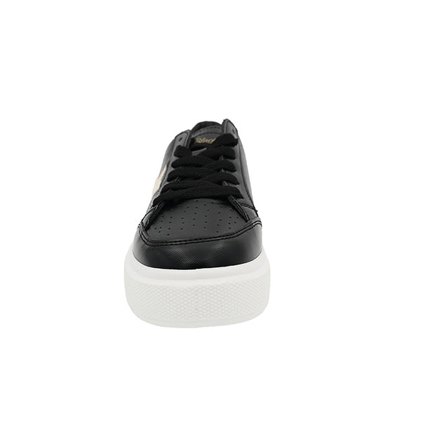 Lace Up Sneaker With Star Trim - 1036