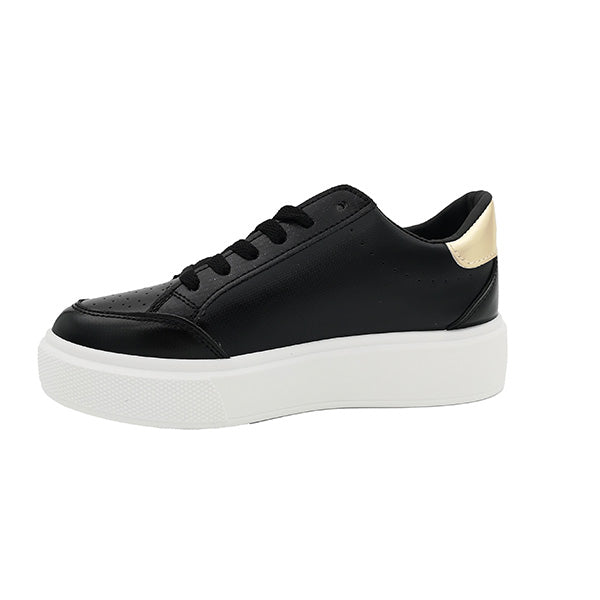 Lace Up Sneaker With Star Trim - 1036