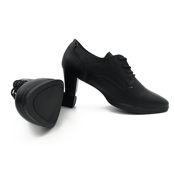 Medium Heel Lace Up Shoe - 1037