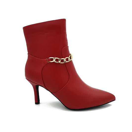 Medium Heel Ankle Boot - 1042