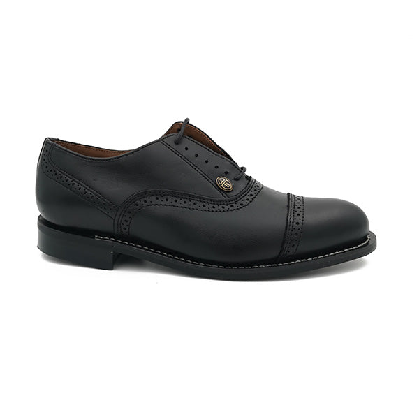 Leather Toe Cap Lace Up - 1058