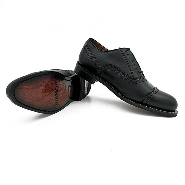 Leather Toe Cap Lace Up - 1058