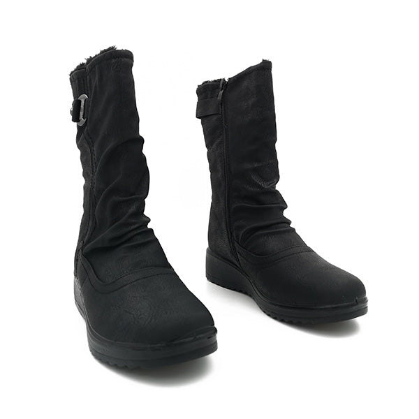 Comfort Ruched Half Boot - 1065