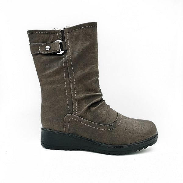 Comfort Ruched Half Boot - 1065