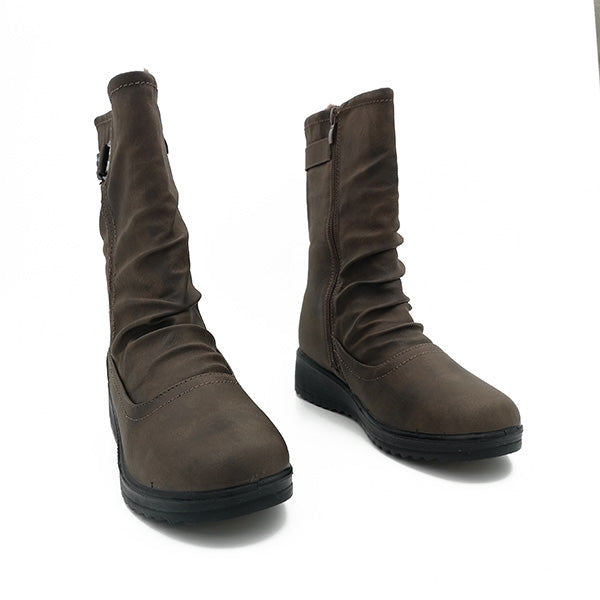 Comfort Ruched Half Boot - 1065