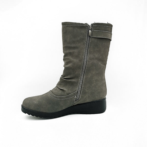 Comfort Ruched Half Boot - 1065