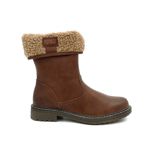 Comfort Fur Lining Half Boot - 1076