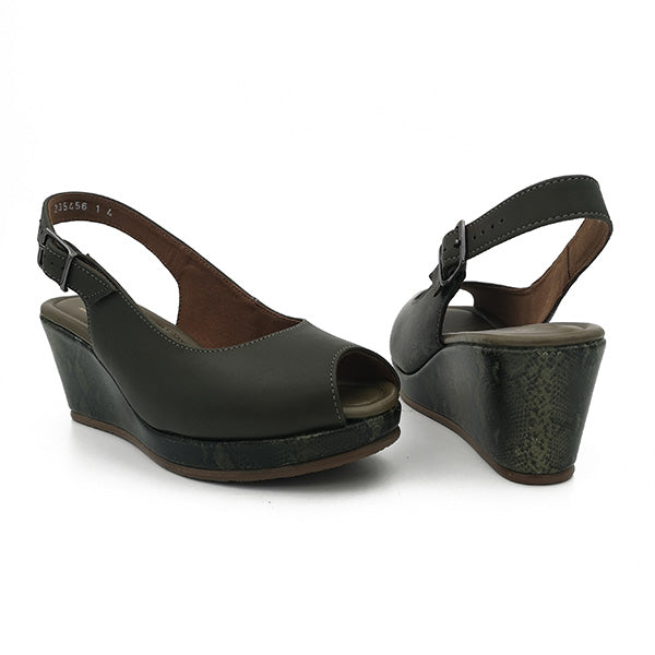 Leather Peep Toe Sling Back - 1138