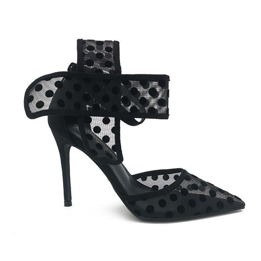 High Heel Court With Bow - 1145