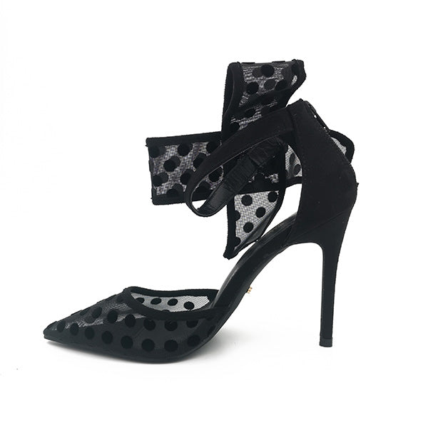 High Heel Court With Bow - 1145